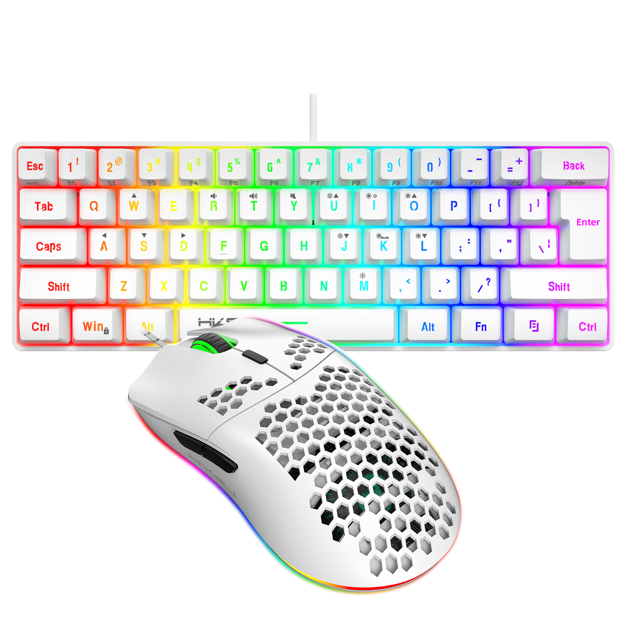 Gaming Keyboard Mouse Combo - Hot selling HXSJ 61 keys V700
