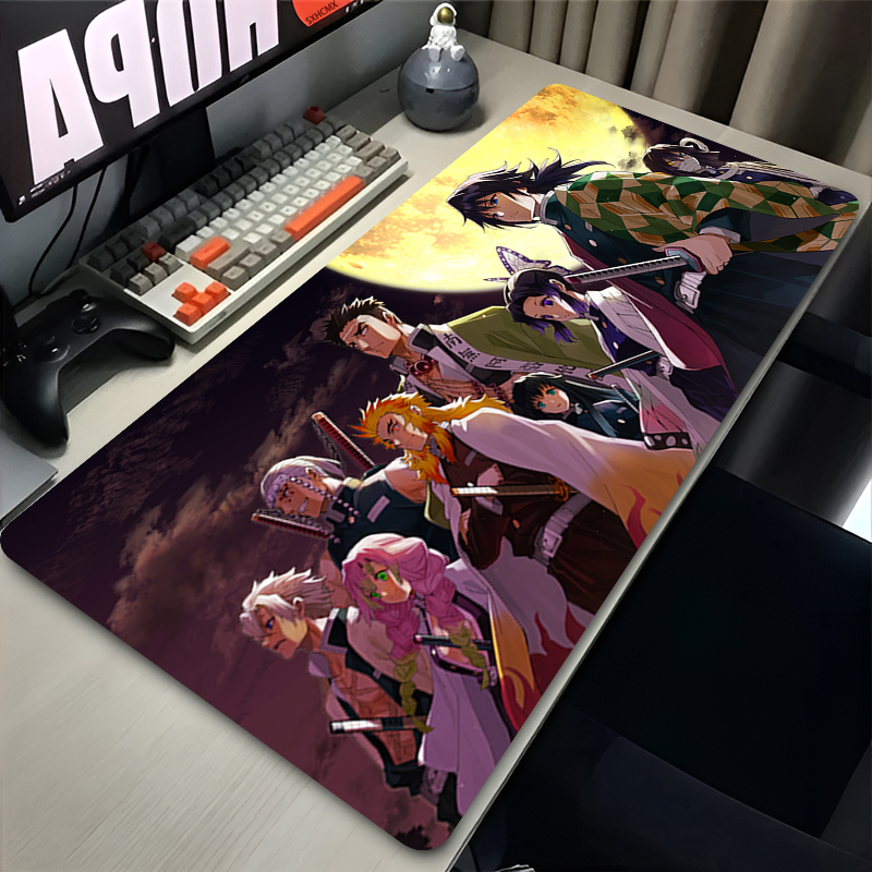 Gaming Keyboard Nearby - Mousepad Anime D-demon Slayer Computer Accessories