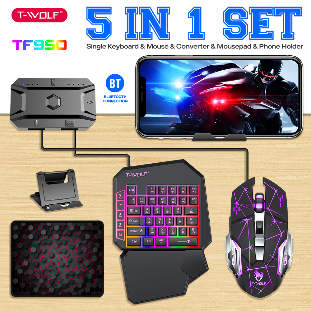 Gaming Keyboard And Mouse Set - NEW HOT Game Artifact OneHanded With
