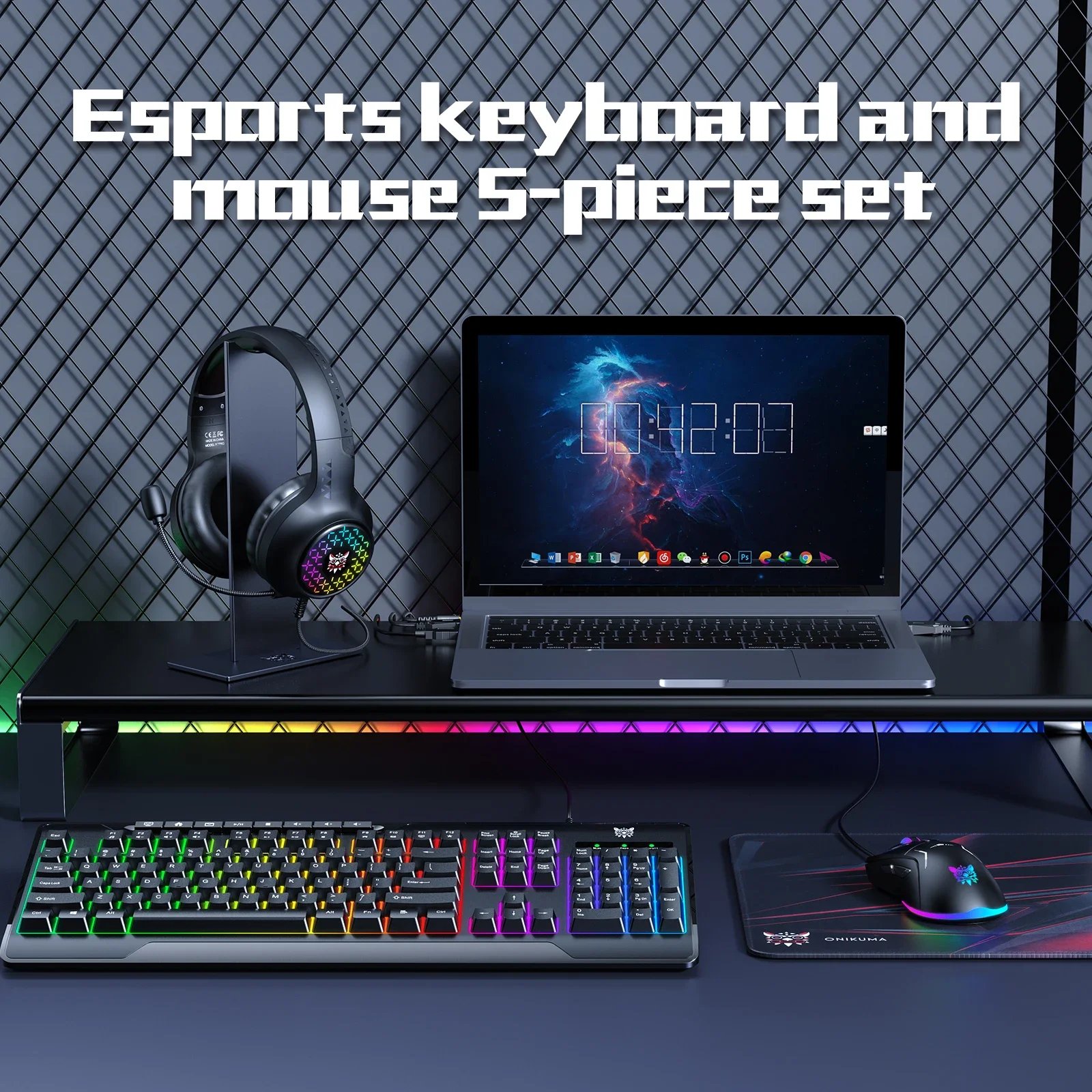 Gaming Keyboard And Mouse Set - Computer Mouse and Gaming Keyboards Headset