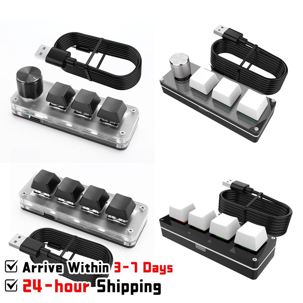 Gaming Keyboard 1 Hand - 3 Key 1 Knob/4 Key Programming