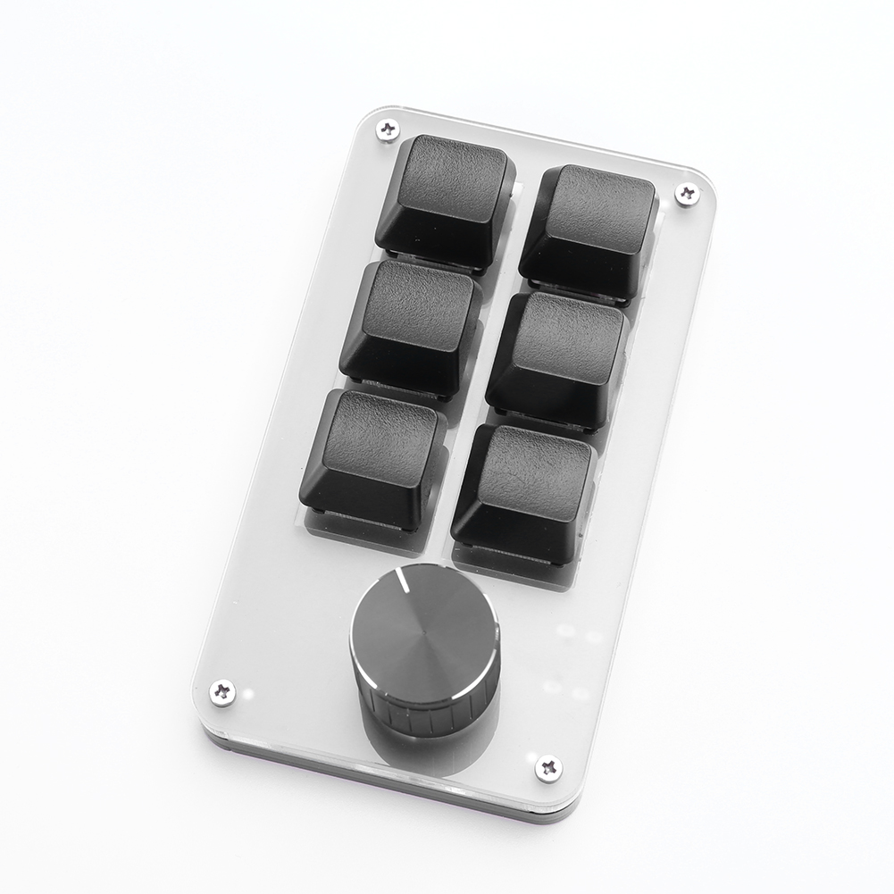 Gaming Keyboard 1 Hand - 6 Key 1 Knob Programming Macro