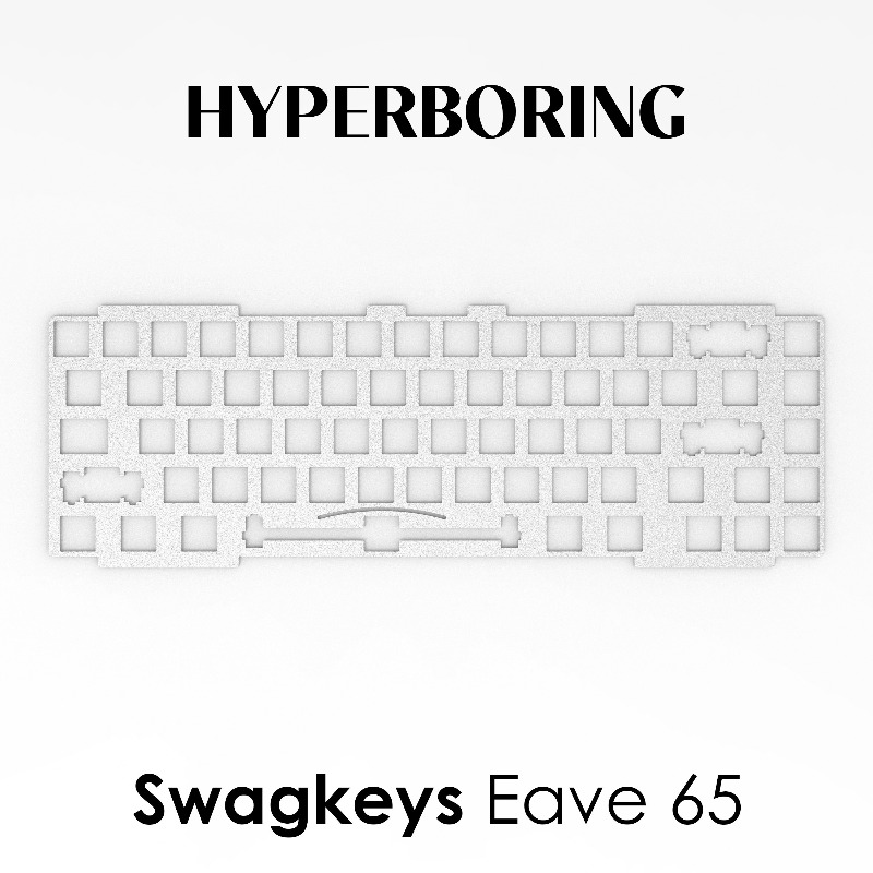 Gaming Keyboard Ergo - Swagkeys Eave65 Keyboard Positioning Board Customized