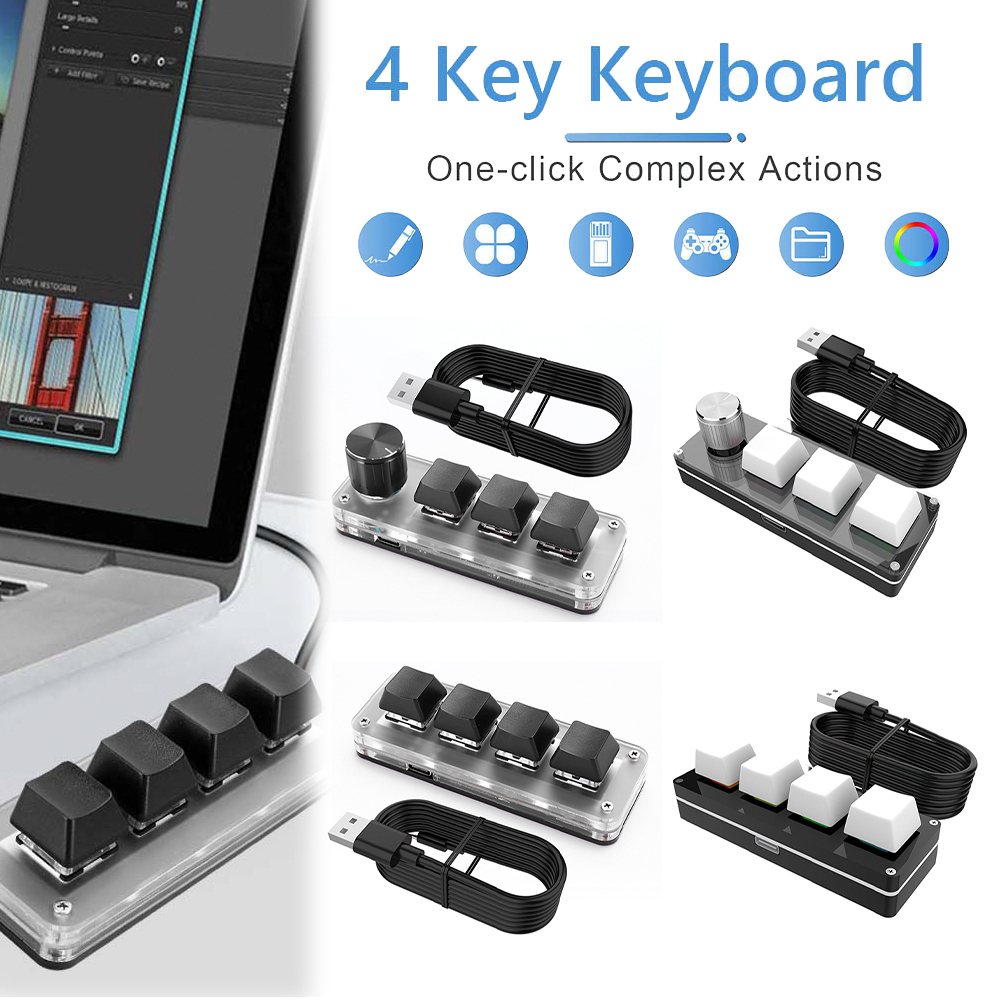 RGB Wired USB Mechanical Gamin - Gaming Keyboard 1 Hand 리뷰 및 가격