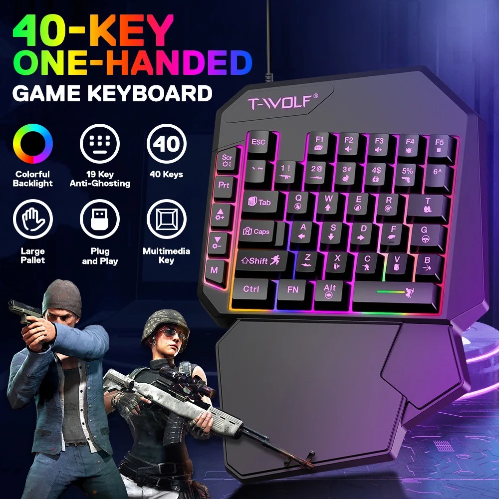 5 in 1 RGB Gaming Keyboard Mou - Gaming Keyboard 1 Hand 리뷰 및 가격