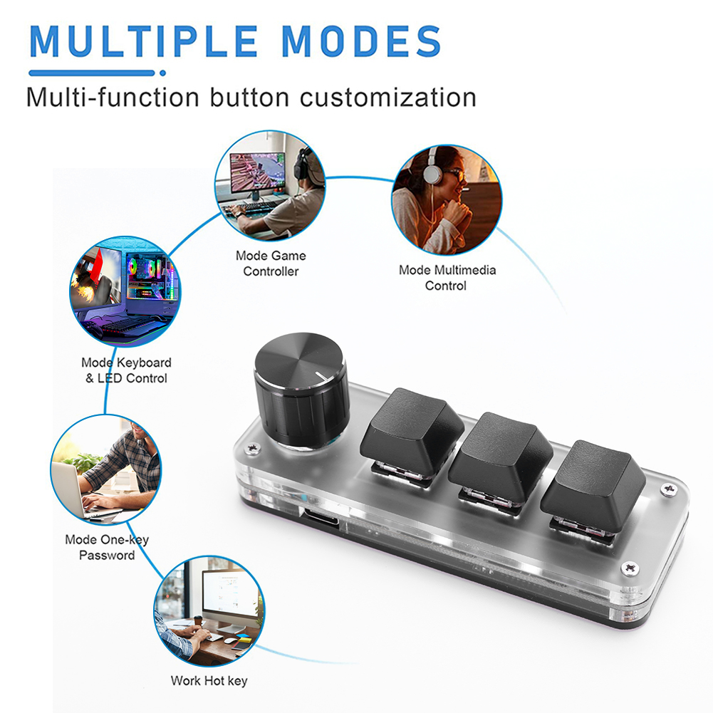 3 Key 1 Knob/4 Key One Handed  - Gaming Keyboard 1 Hand 리뷰 및 가격