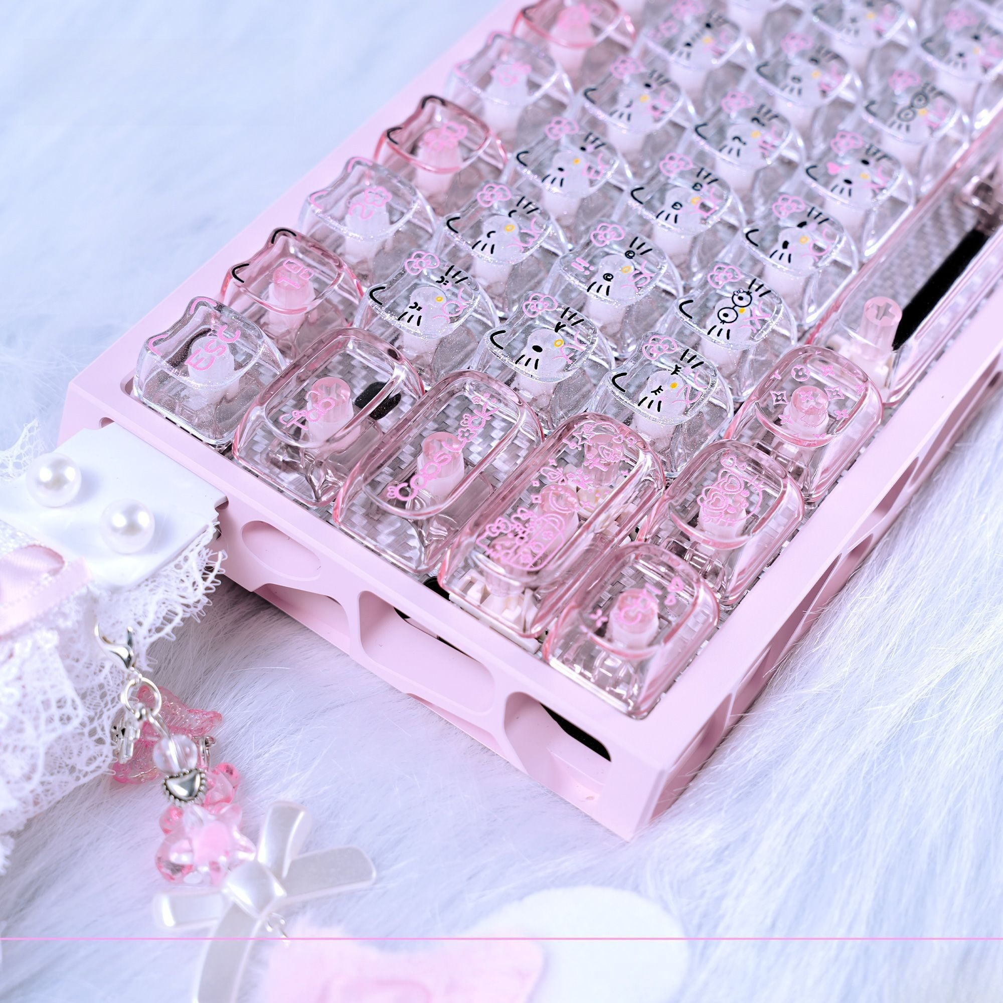 Anime Sanrio Hello Kitty Trans - Gaming Keyboard 2026 리뷰 및 가격