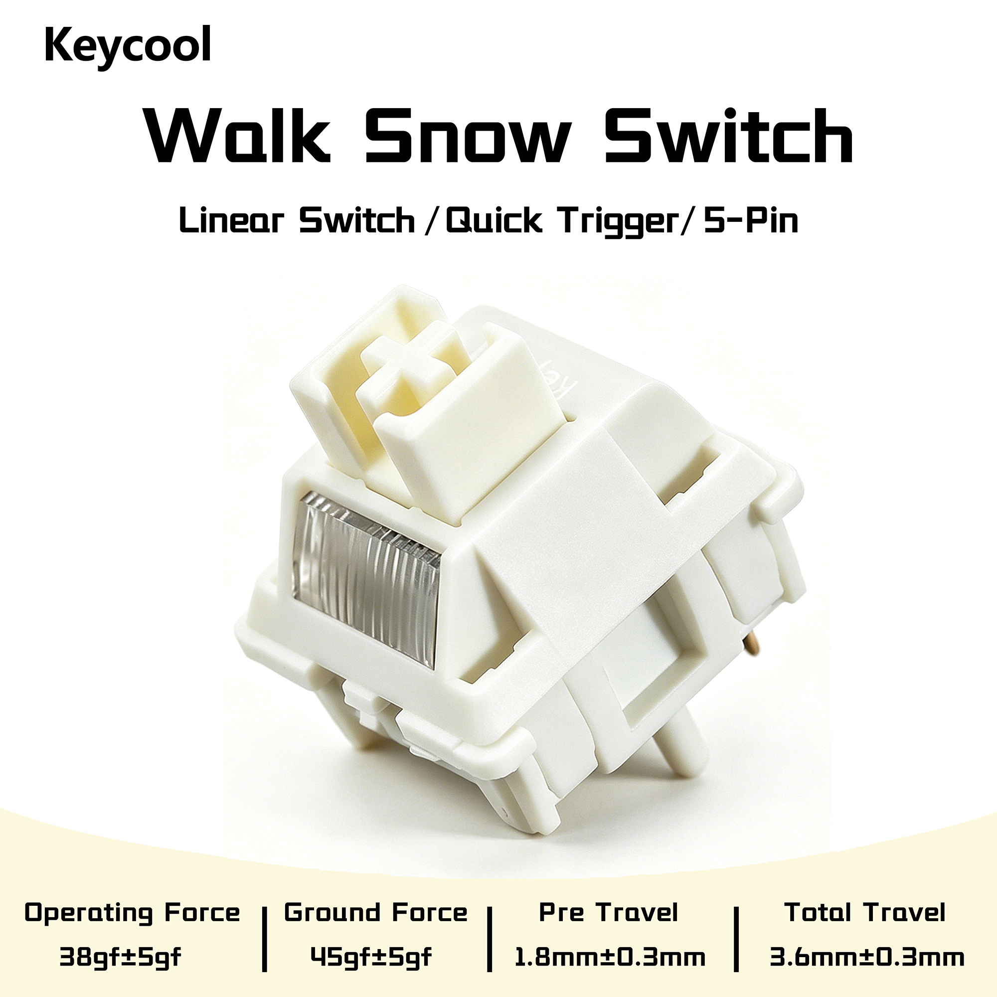 Keycool Walk Snow Switch White - Gaming Keyboard Ergo 리뷰 및 가격
