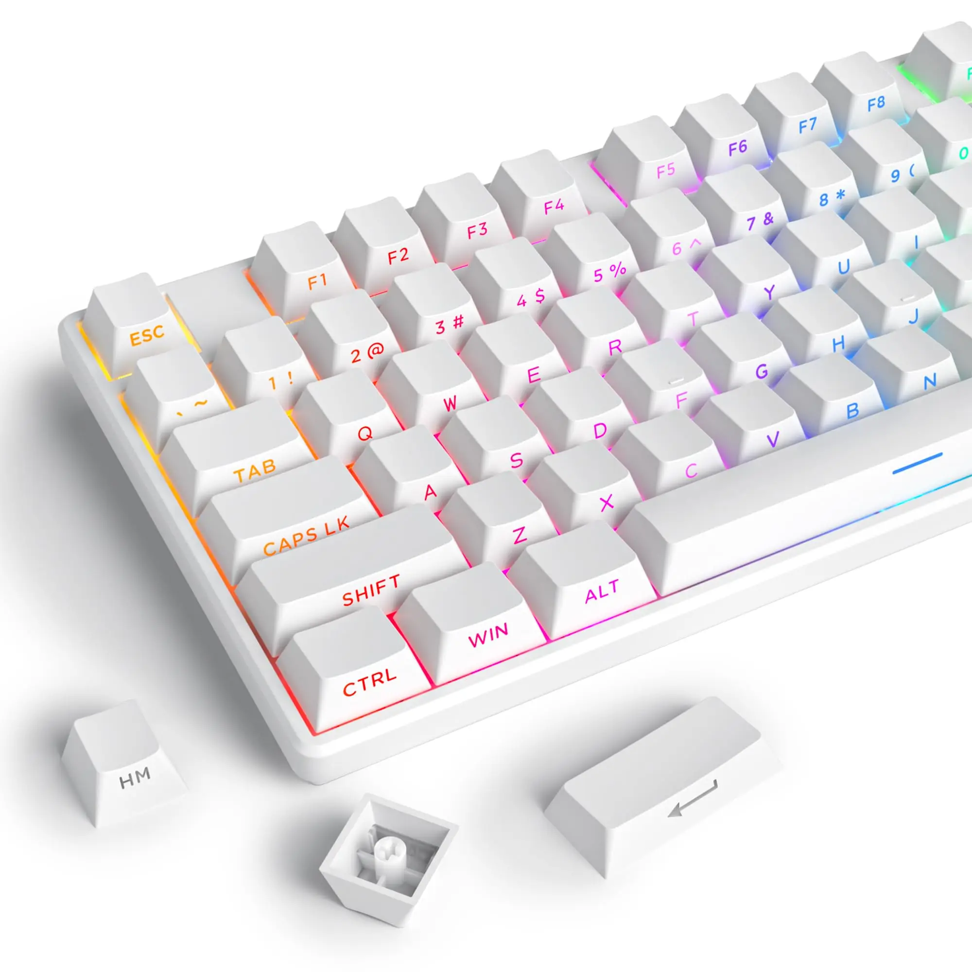 134 Keys Double Shot PBT Keyca - Keyboard Gaming Black 리뷰 및 가격