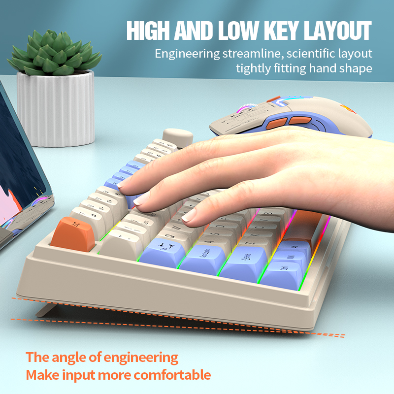 New Dual-Mode 80 Keys Wireless - Gaming Keyboard And Mouse Set 리뷰 및 가격