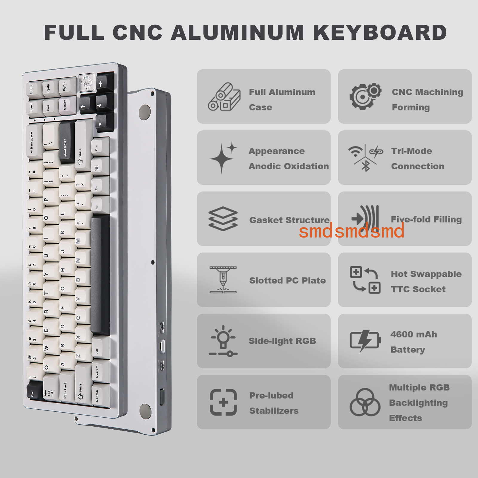 AL71 Silver CNC Aluminum Mecha - Gaming Keyboard Mechanical Wireless 리뷰 및 가격