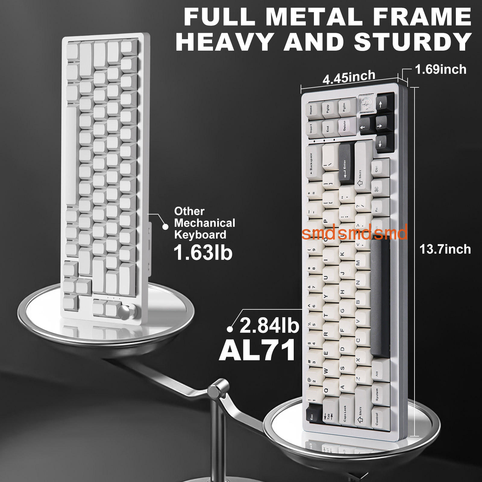 AL71 Silver CNC Aluminum Mecha - Gaming Keyboard Mechanical Wireless 리뷰 및 가격