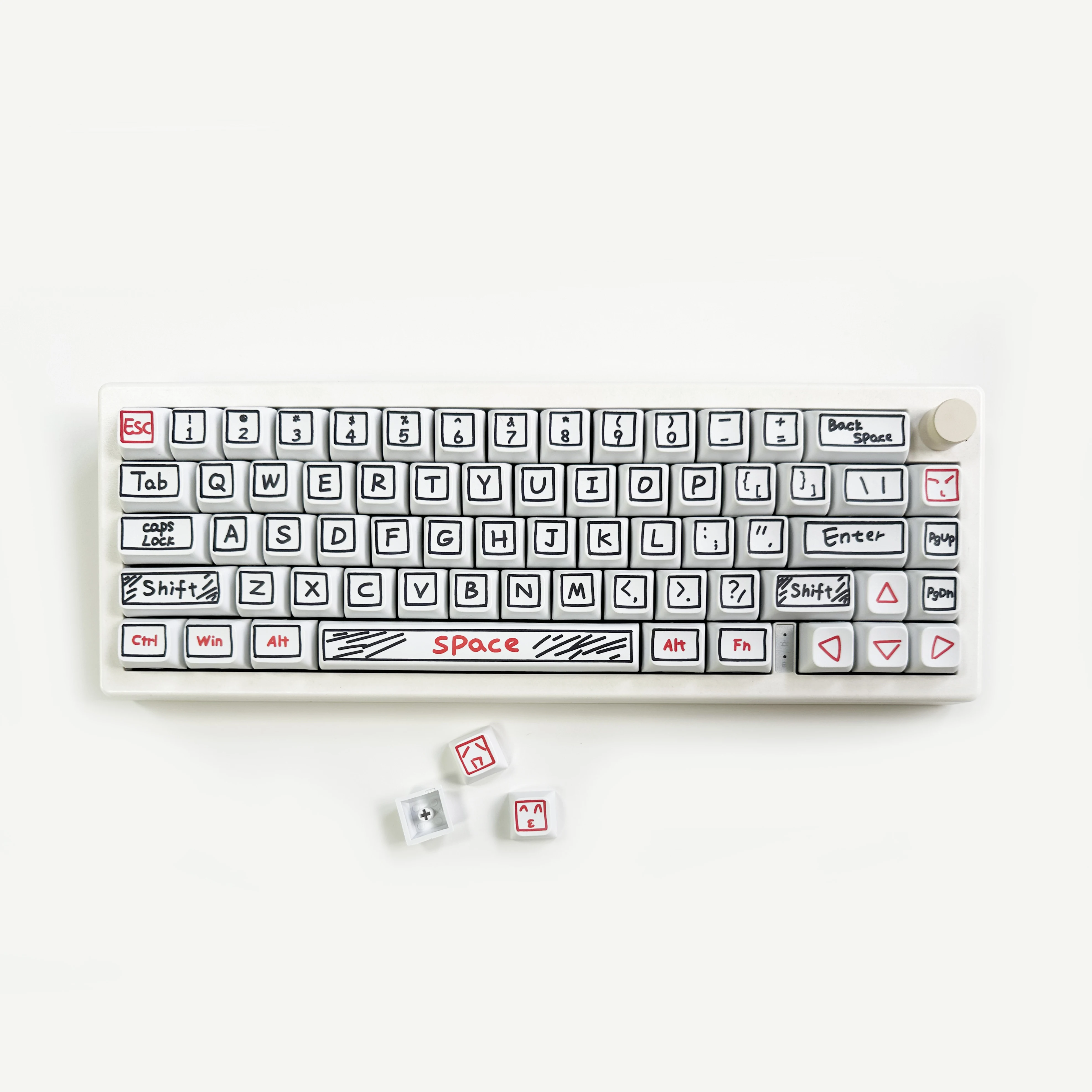 125 Keys XDA Profile Graffiti  - Gaming Keyboard Ergo 리뷰 및 가격