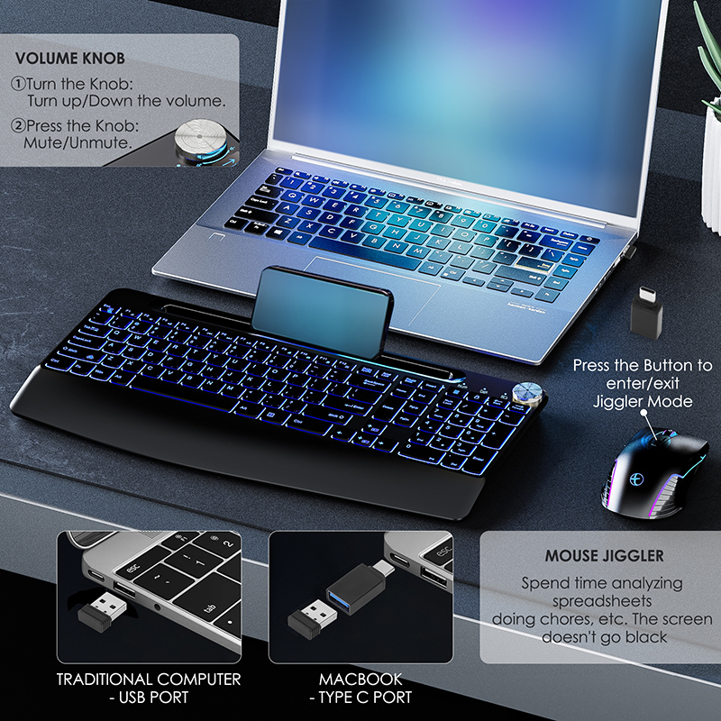 2.4G&Type-C Wireless Keyboard  - Gaming Keyboard And Mouse Set 리뷰 및 가격
