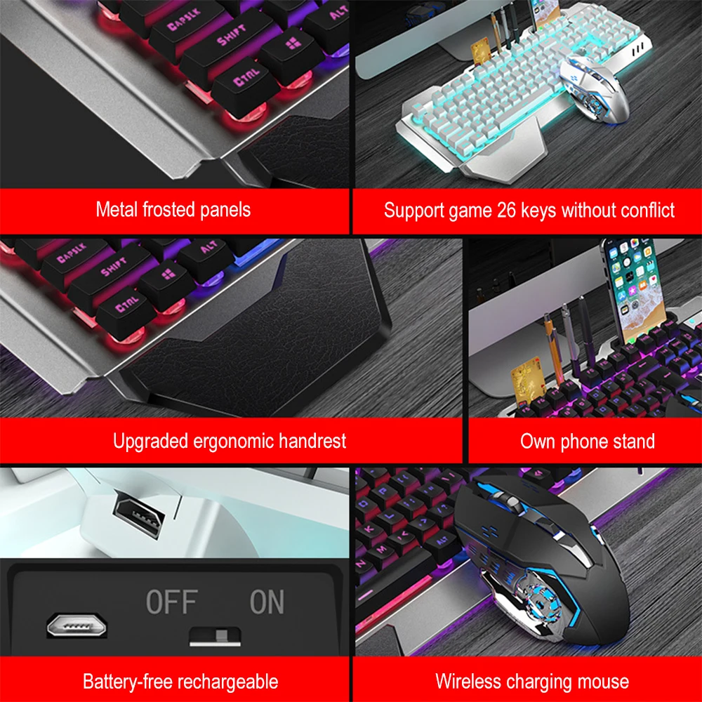 K680 Rechargeable 2.4G wireles - Gaming Keyboard Mouse Combo 리뷰 및 가격