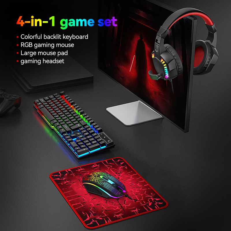 TF810 4 IN 1 Gaming Combo Wire - Gaming Keyboard Mouse And Headset Combo 리뷰 및 가격