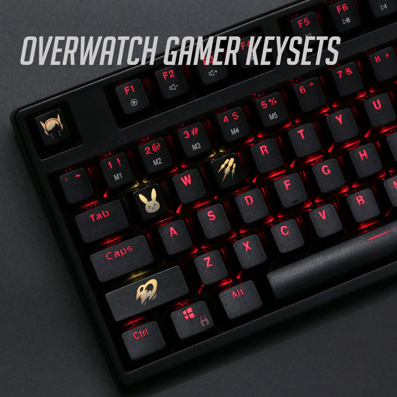 4 pcs/set keysets backlight OW - Keyboard Gaming Black 리뷰 및 가격