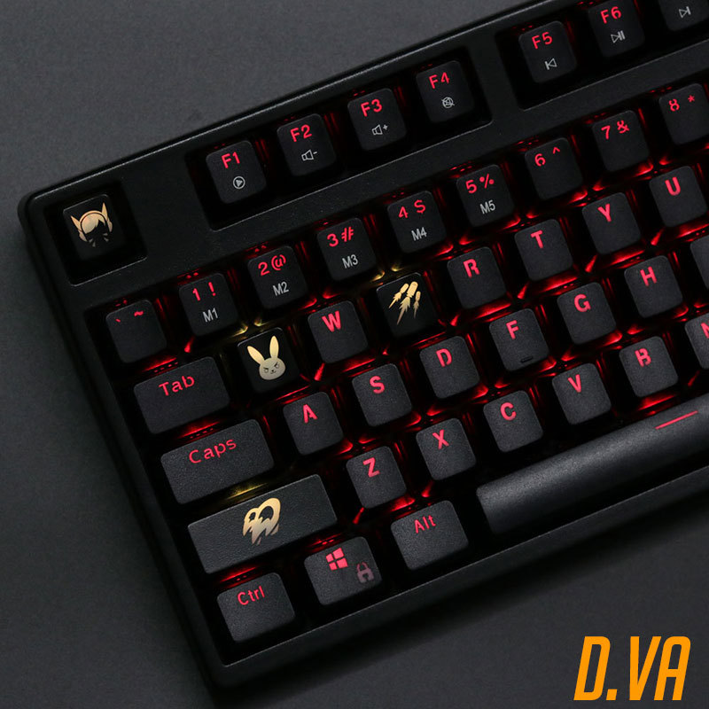 4 pcs/set keysets backlight OW - Keyboard Gaming Black 리뷰 및 가격