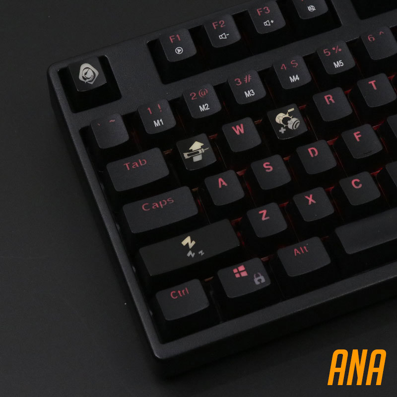 4 pcs/set keysets backlight OW - Keyboard Gaming Black 리뷰 및 가격