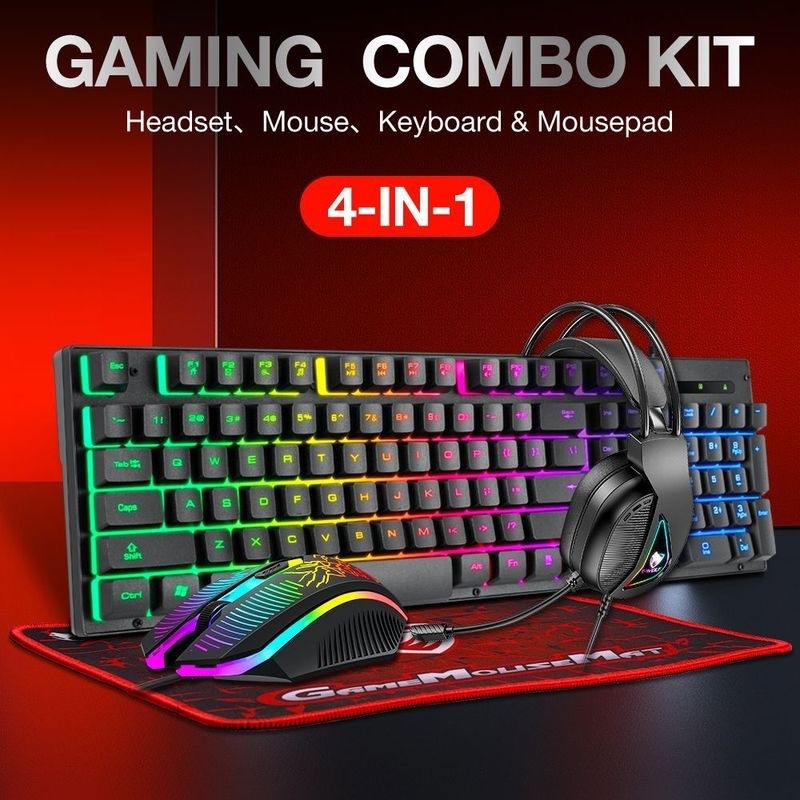 Bestseller T-Wolf Tf400 4 In 1 - Gaming Keyboard Mouse And Headset Combo 리뷰 및 가격
