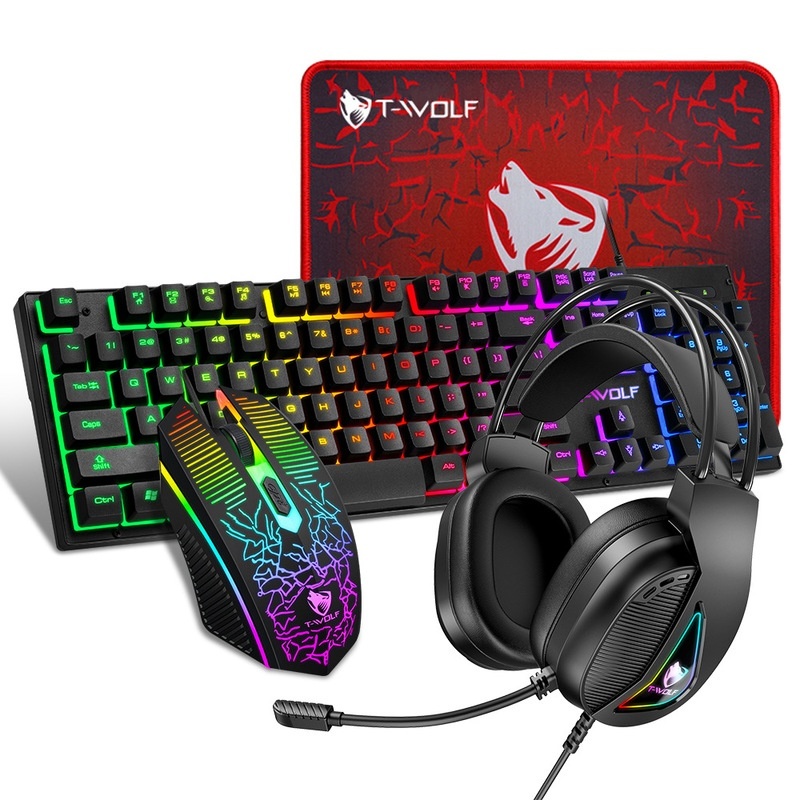 Bestseller T-Wolf Tf400 4 In 1 - Gaming Keyboard Mouse And Headset Combo 리뷰 및 가격