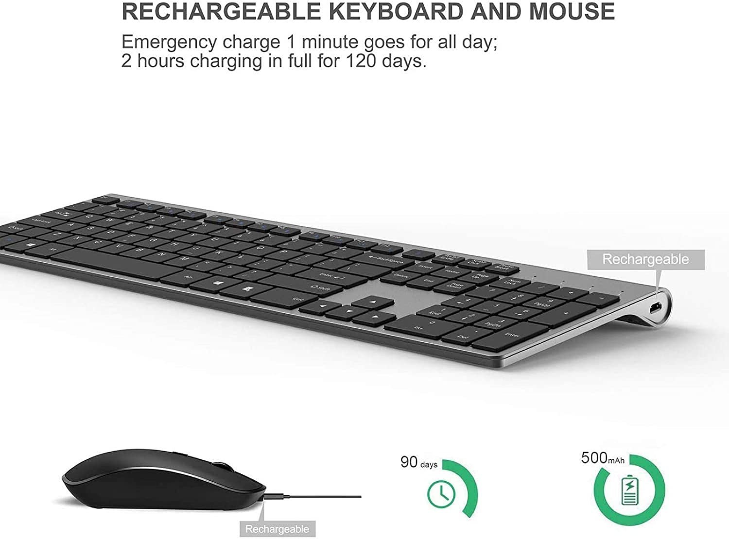 Rechargeable Wireless Keyboard - Gaming Keyboard Mouse Wireless 리뷰 및 가격