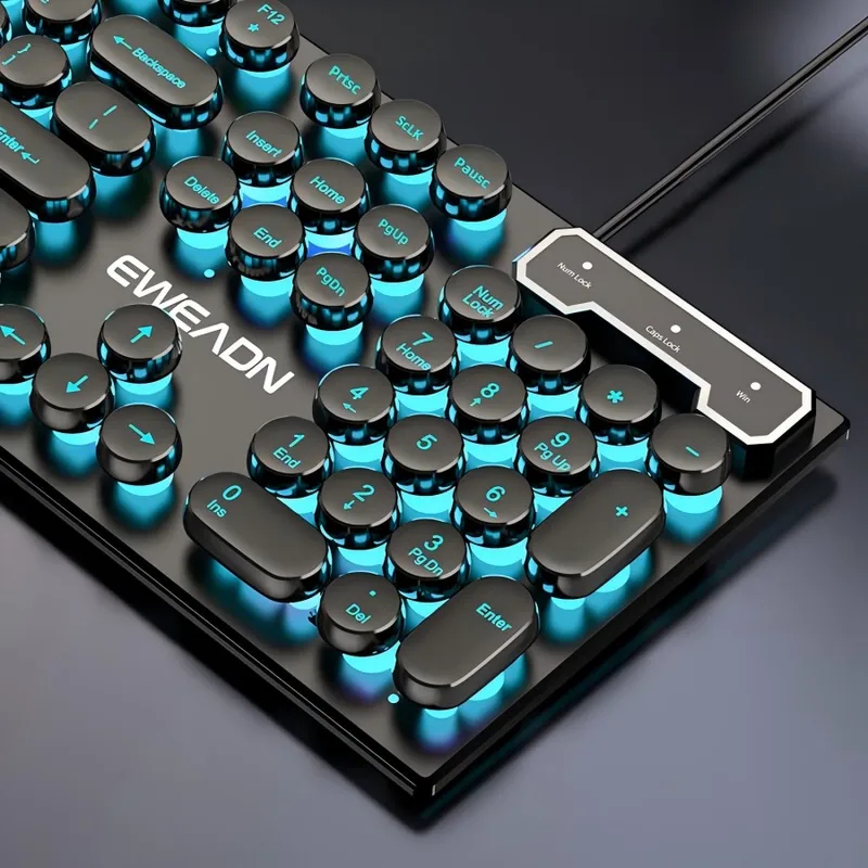 Retro Punk Mechanical Feel Key - Gaming Keyboard And Mouse Set 리뷰 및 가격