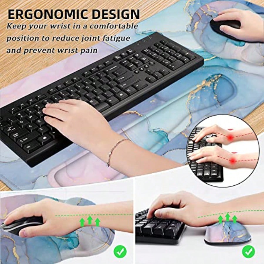 Mouse Pad with Wrist Rest Larg - Gaming Keyboard And Mouse Set 리뷰 및 가격