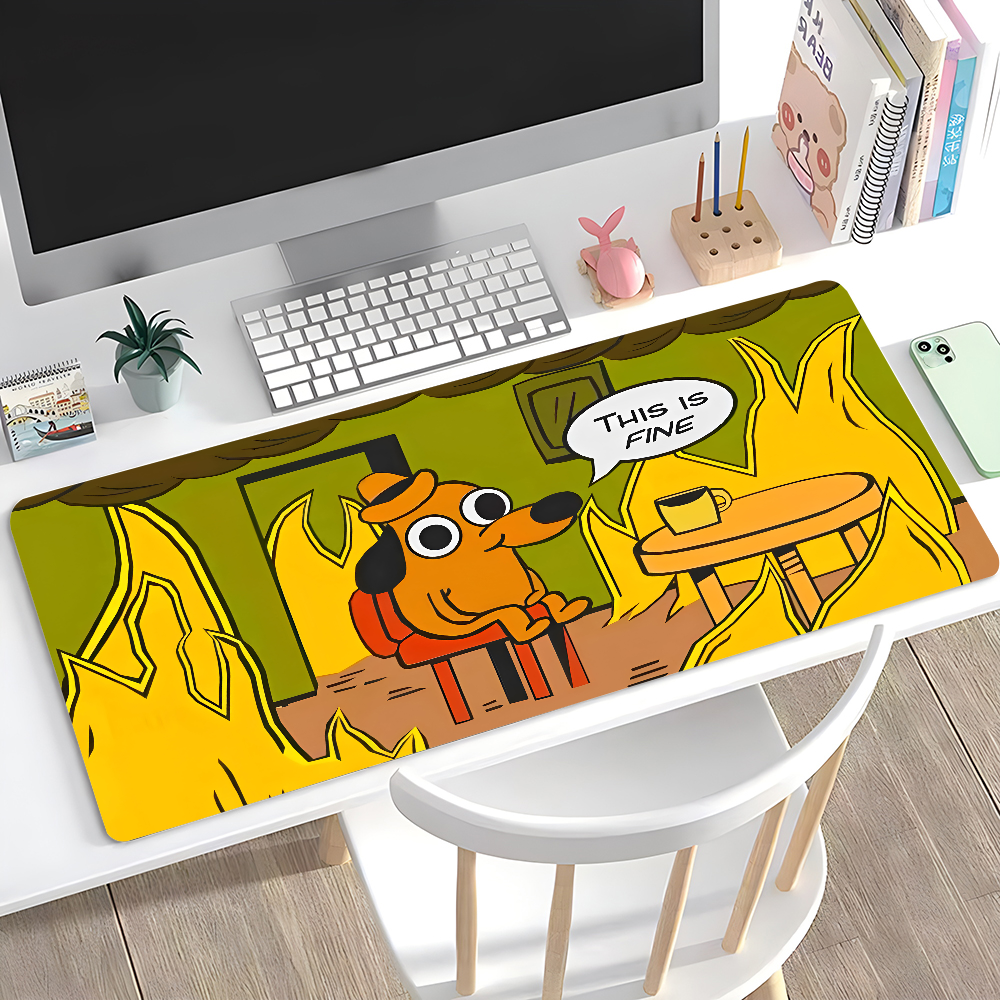 This Is Fine Dog Dachshund Mou - Gaming Keyboard Nearby 리뷰 및 가격