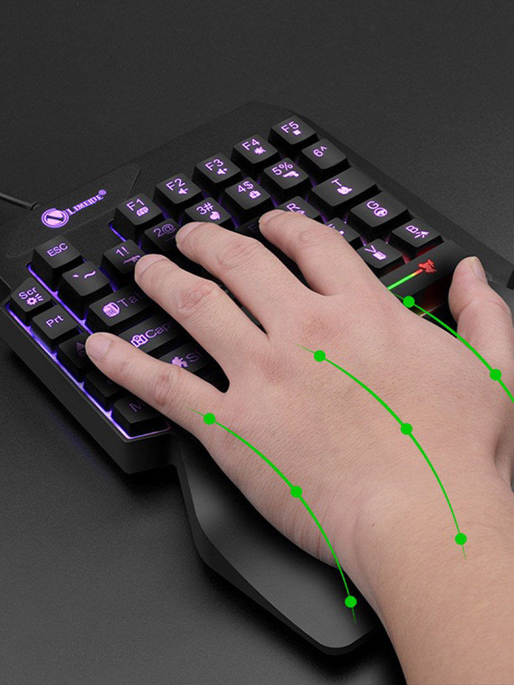 Mechanical one-handed light ga - Gaming Keyboard 1 Hand 리뷰 및 가격
