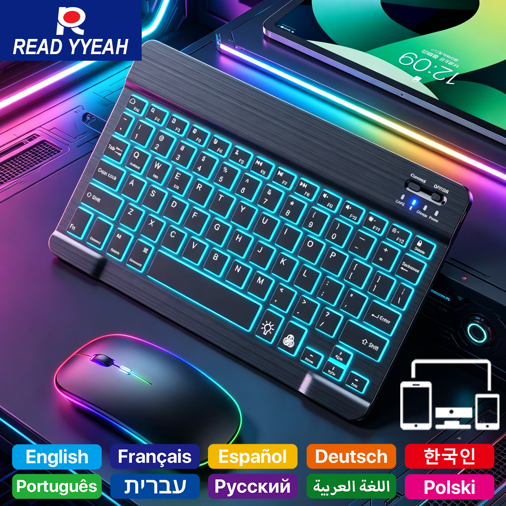 READ YYEAH RGB Backlit Bluetoo - Gaming Keyboard And Mouse Set 리뷰 및 가격