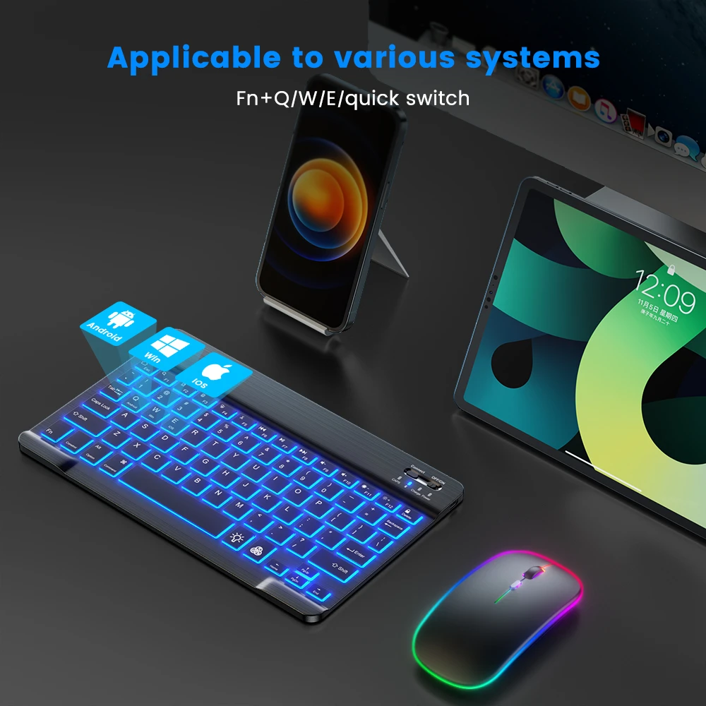 READ YYEAH RGB Backlit Bluetoo - Gaming Keyboard And Mouse Set 리뷰 및 가격