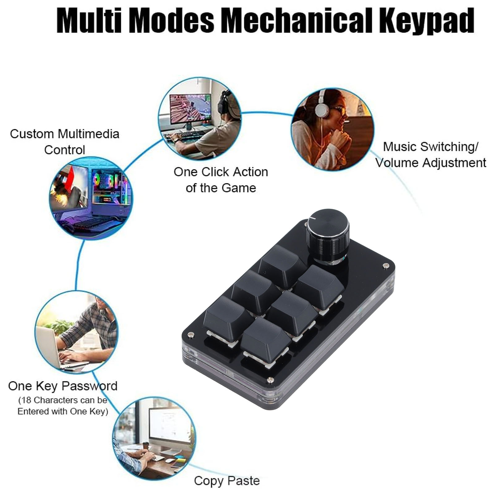 Mini Macro Mechanical Gaming K - Gaming Keyboard 1 Hand 리뷰 및 가격