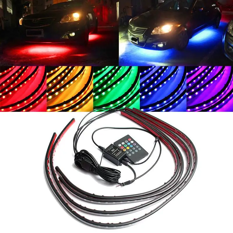 4x Waterproof RGB 5050 SMD Fle - Rgb Underglow Strip 리뷰 및 가격