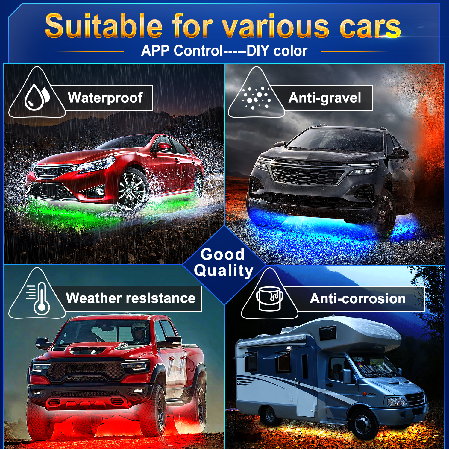 RGB Car Underglow Strip Lights - Rgb Underglow Strip 리뷰 및 가격