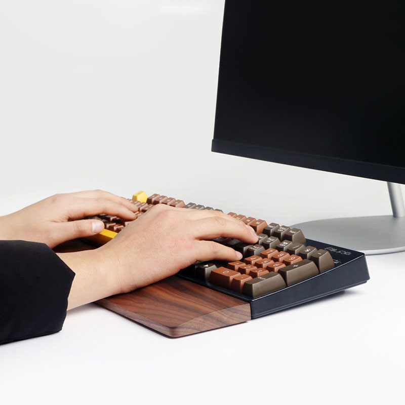 One-Hand Oak Walnut Wooden Key - Gaming Keyboard Number Pad 리뷰 및 가격