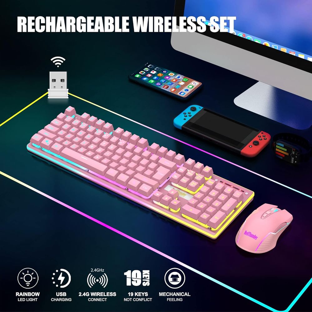 Wireless Gaming Keyboard and M - Gaming Keyboard And Mouse Set 리뷰 및 가격