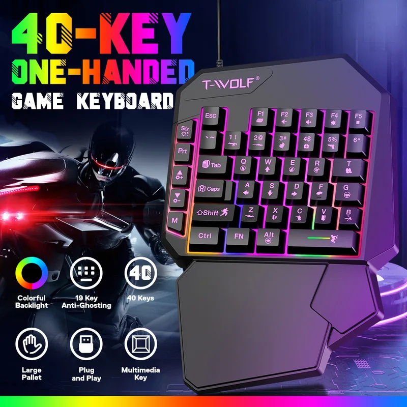 5 In 1 Set 35keys One Handedly - Gaming Keyboard 1 Hand 리뷰 및 가격