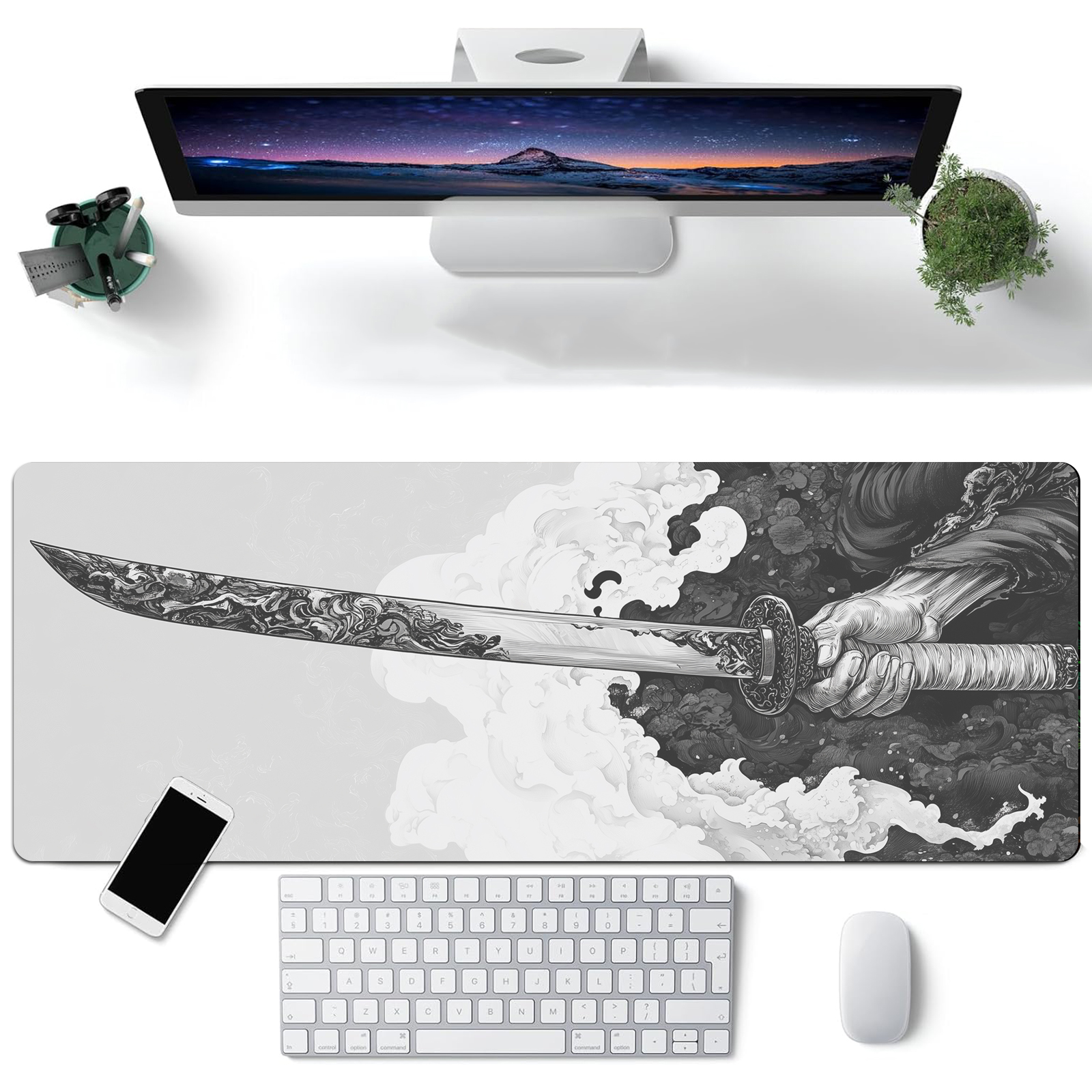 Black And White Comic Wind Swo - Keyboard Gaming Black 리뷰 및 가격