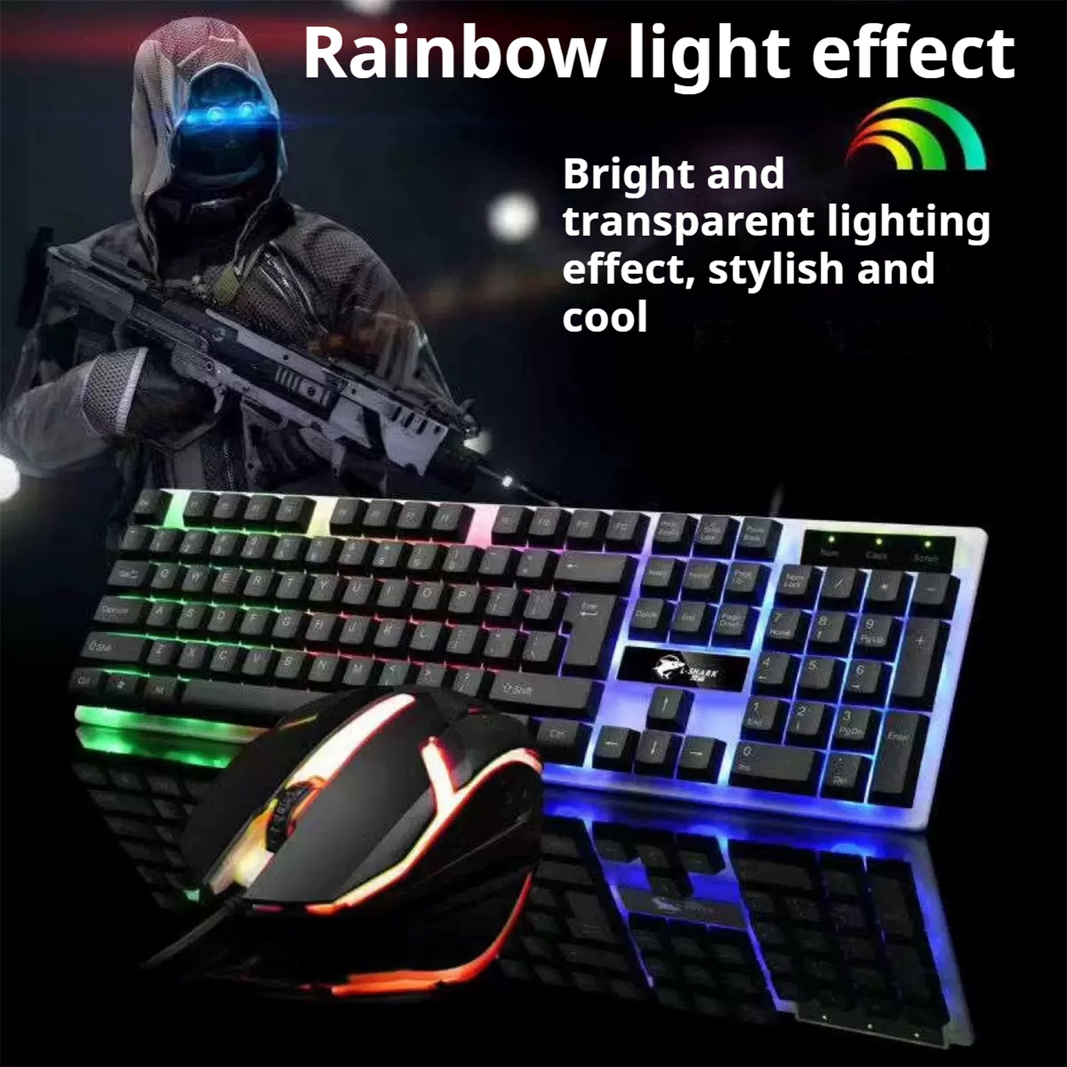 Stylish Backlight Wired Keyboa - Gaming Keyboard Mouse Combo 리뷰 및 가격