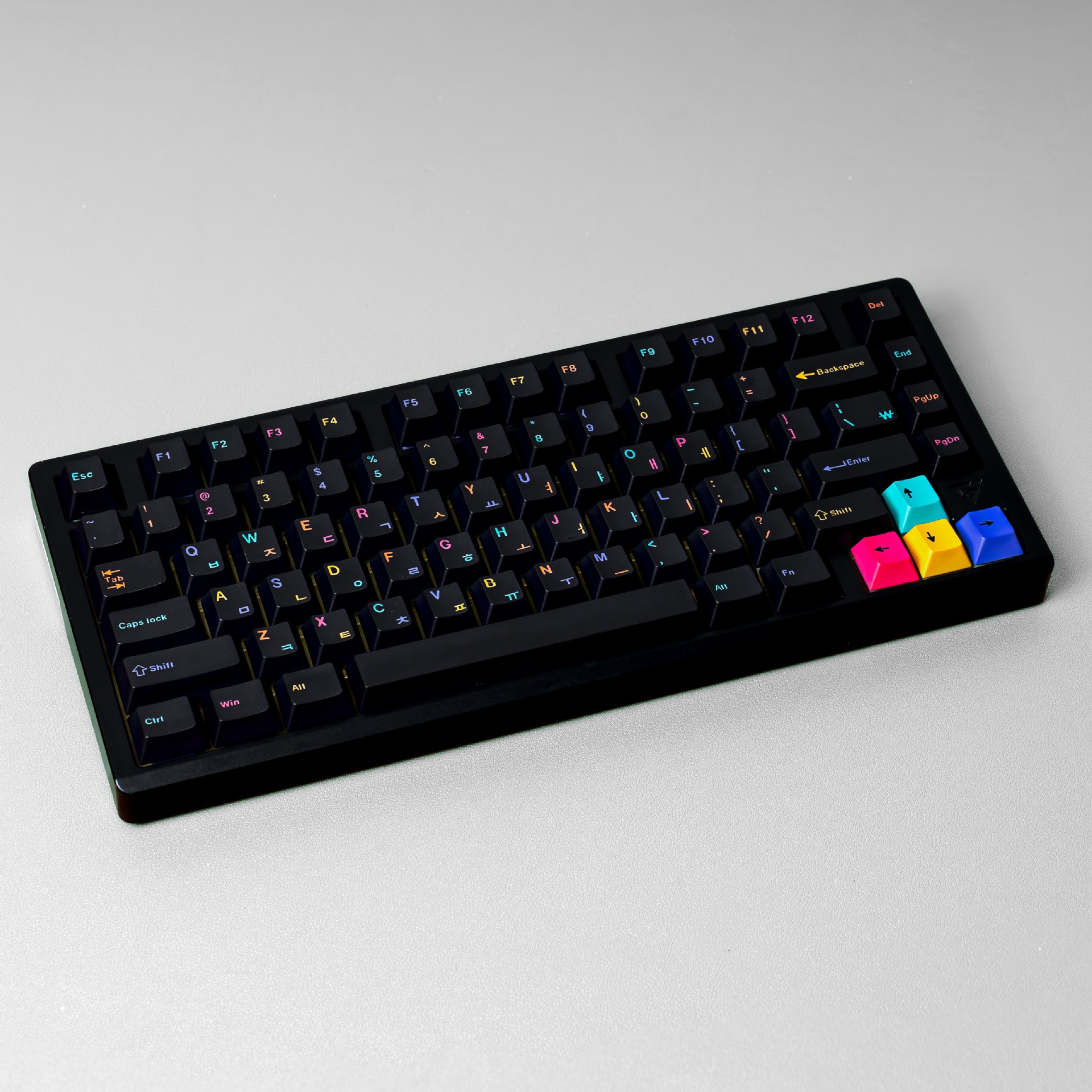 143 Keys Creative Keycaps PBT  - Keyboard Gaming Black 리뷰 및 가격