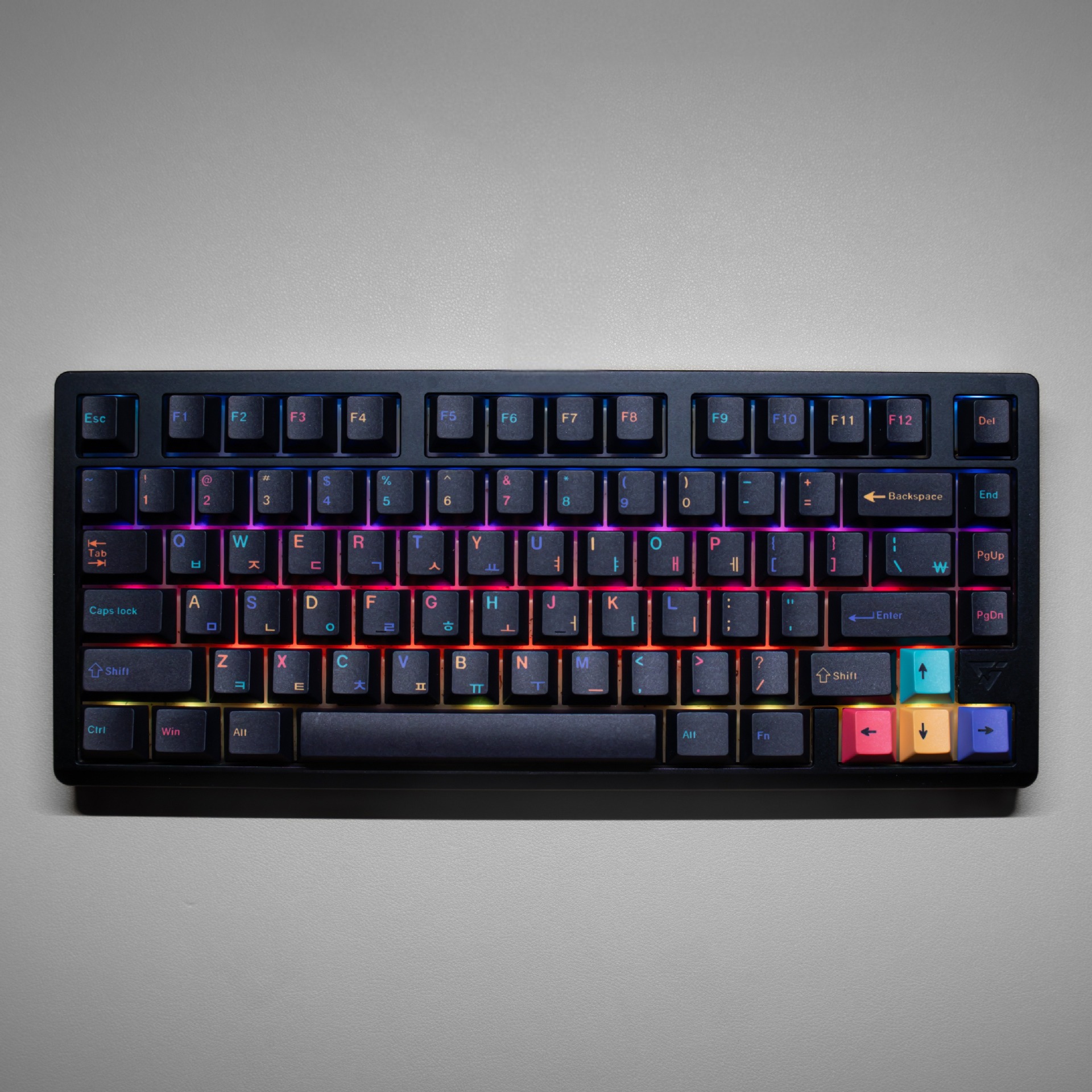 143 Keys Creative Keycaps PBT  - Keyboard Gaming Black 리뷰 및 가격