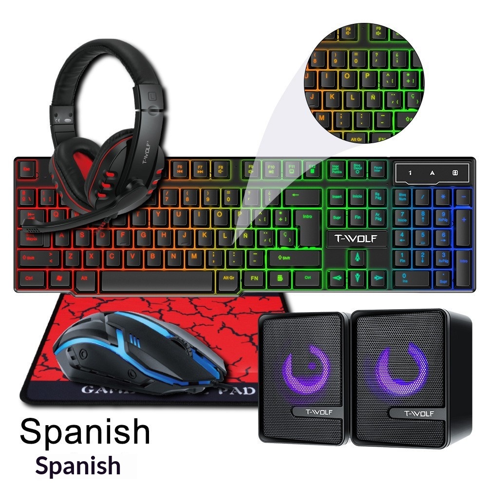 Spanish Russian Keyboard Layou - Gaming Keyboard Mouse And Headset Combo 리뷰 및 가격