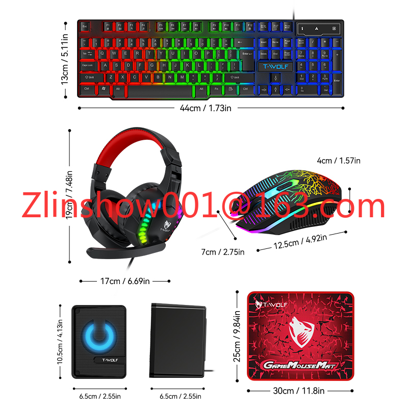 TF880 5IN1 Wired Gaming Keyboa - Gaming Keyboard Mouse And Headset Combo 리뷰 및 가격