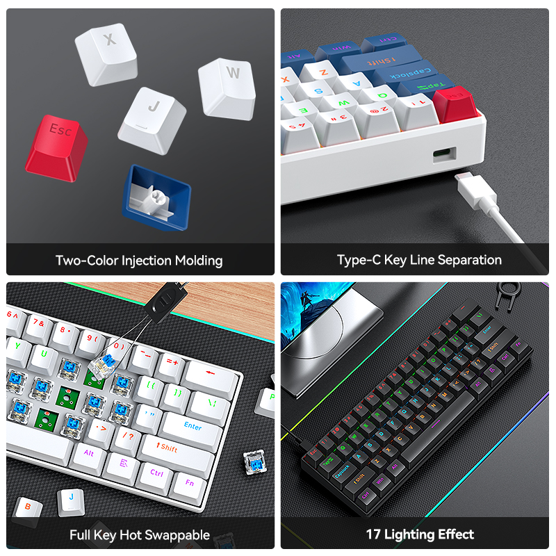 T-WOLF T60 Wired Gaming Keyboa - Gaming Keyboard Not Typing 리뷰 및 가격