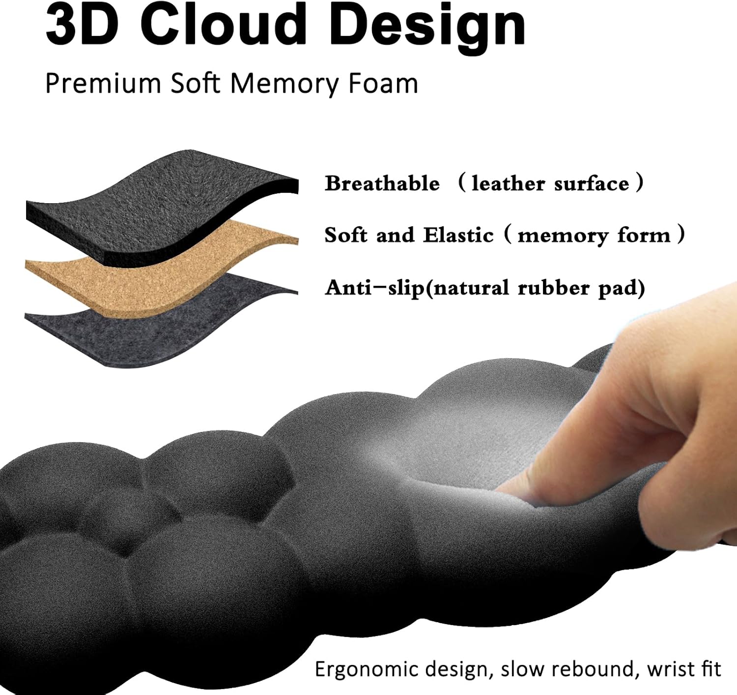 Ergonomic Cloud Wrist Rest Set - Gaming Keyboard And Mouse Set 리뷰 및 가격