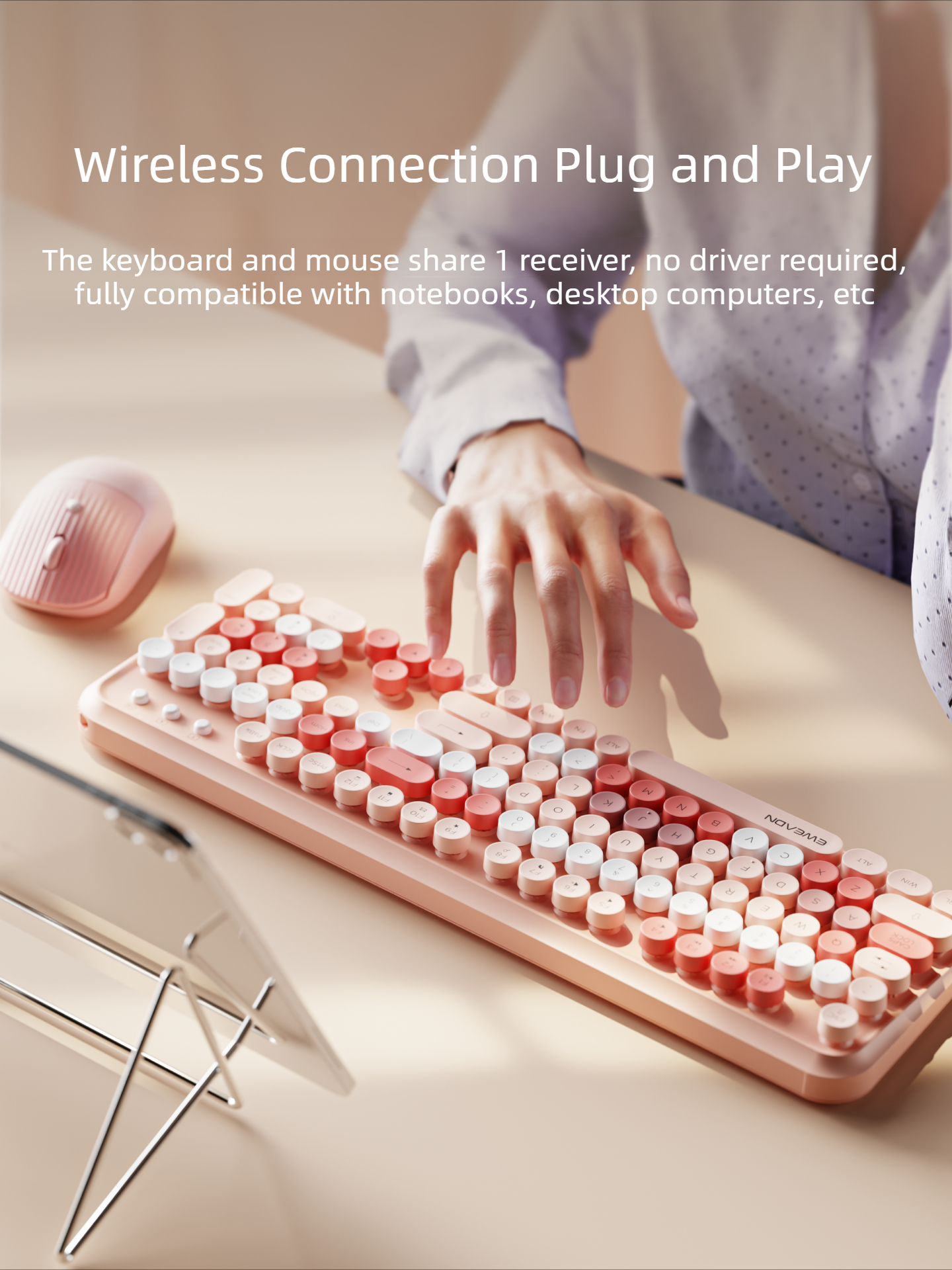 EWEADN V96 Wireless Keyboard M - Gaming Keyboard And Mouse Set 리뷰 및 가격