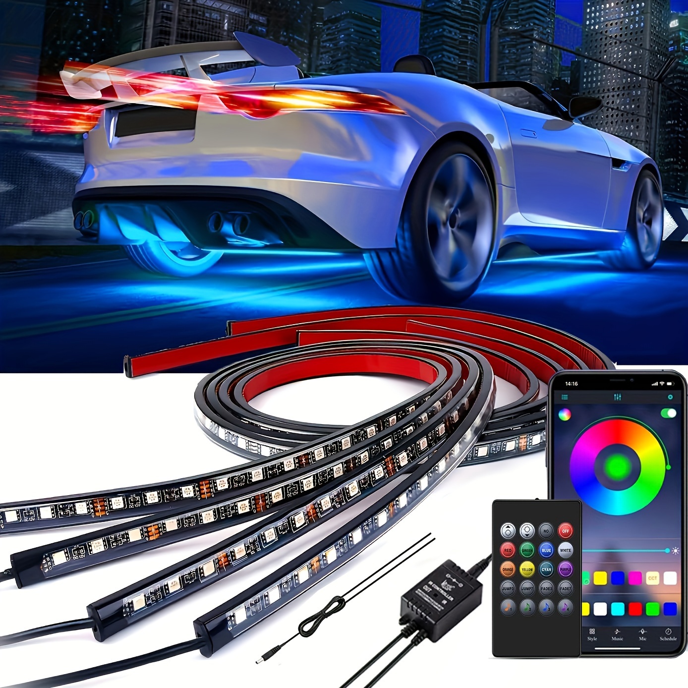 Neon LED Car Bottom Underglow  - Rgb Underglow Strip 리뷰 및 가격