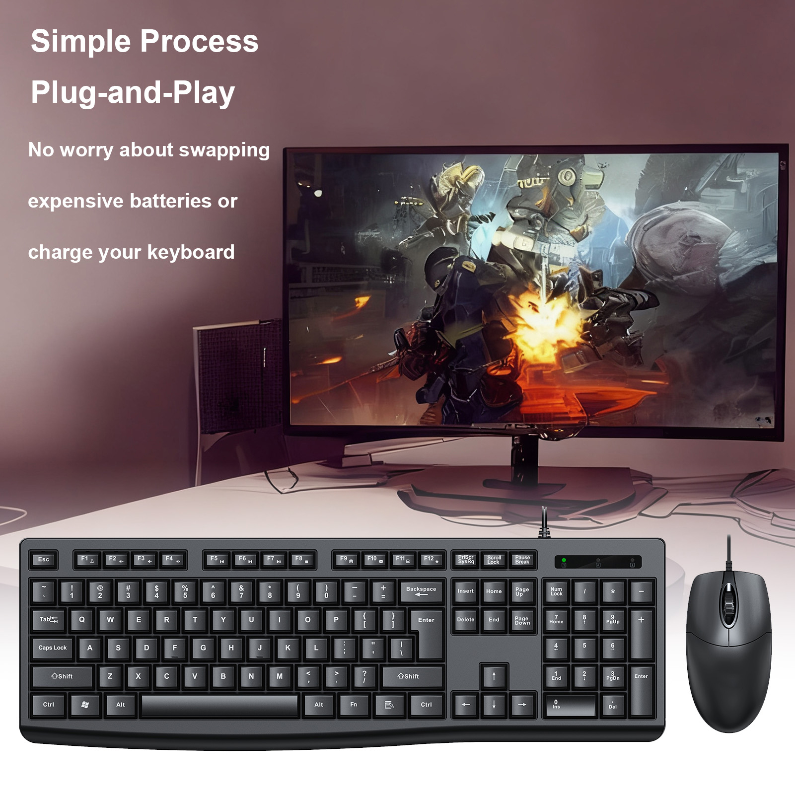 T650 Keyboard Mouse Combo USB  - Gaming Keyboard And Mouse Set 리뷰 및 가격
