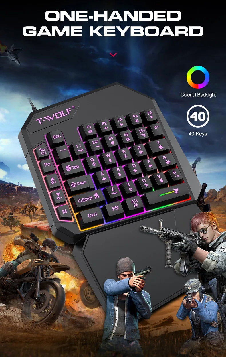 Kit Mobilador Gamer Kit Gaming - Gaming Keyboard 1 Hand 리뷰 및 가격